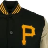 Pittsburgh-Pirates-1960-Authentic-Black-Wool-Leather-Varsity-Jacket-LEATHER MOTO 4