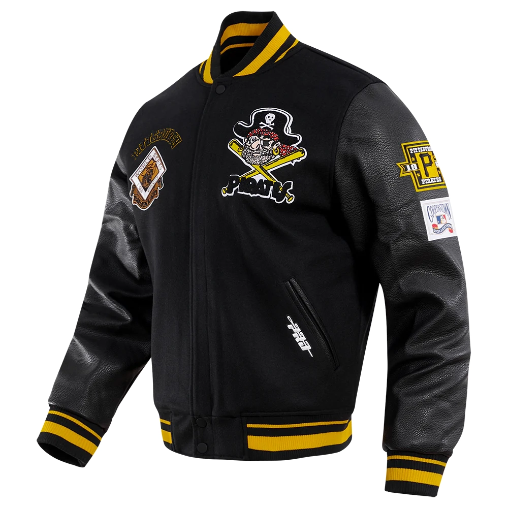 Pittsburgh-Pirates-Retro-Classic-Wool-Leather-Varsity-Jacket-leather moto 1