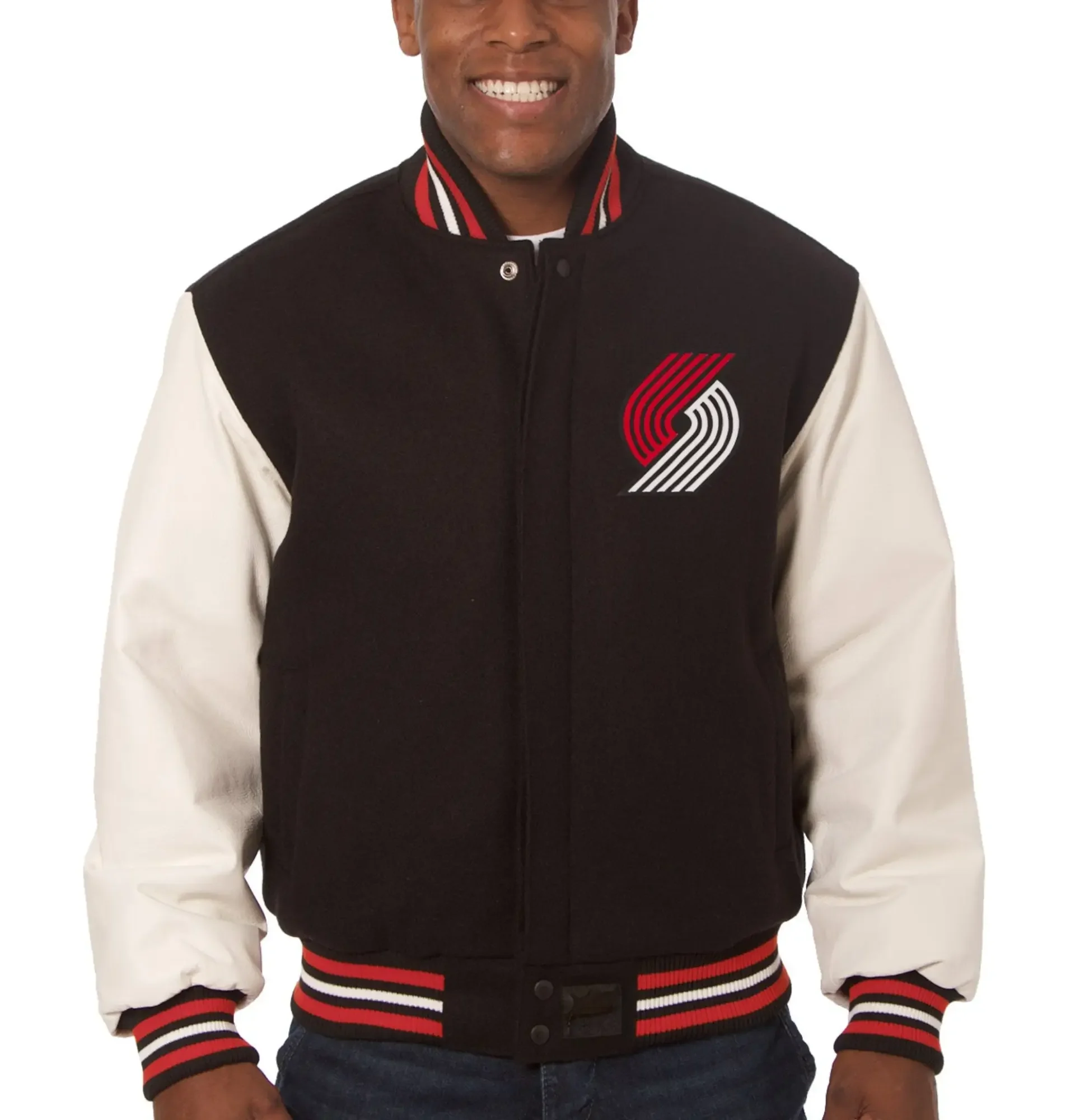 Portland-Trail-Blazers-Domestic-Black-Wool-Leather-Jacket-LeatherMoto