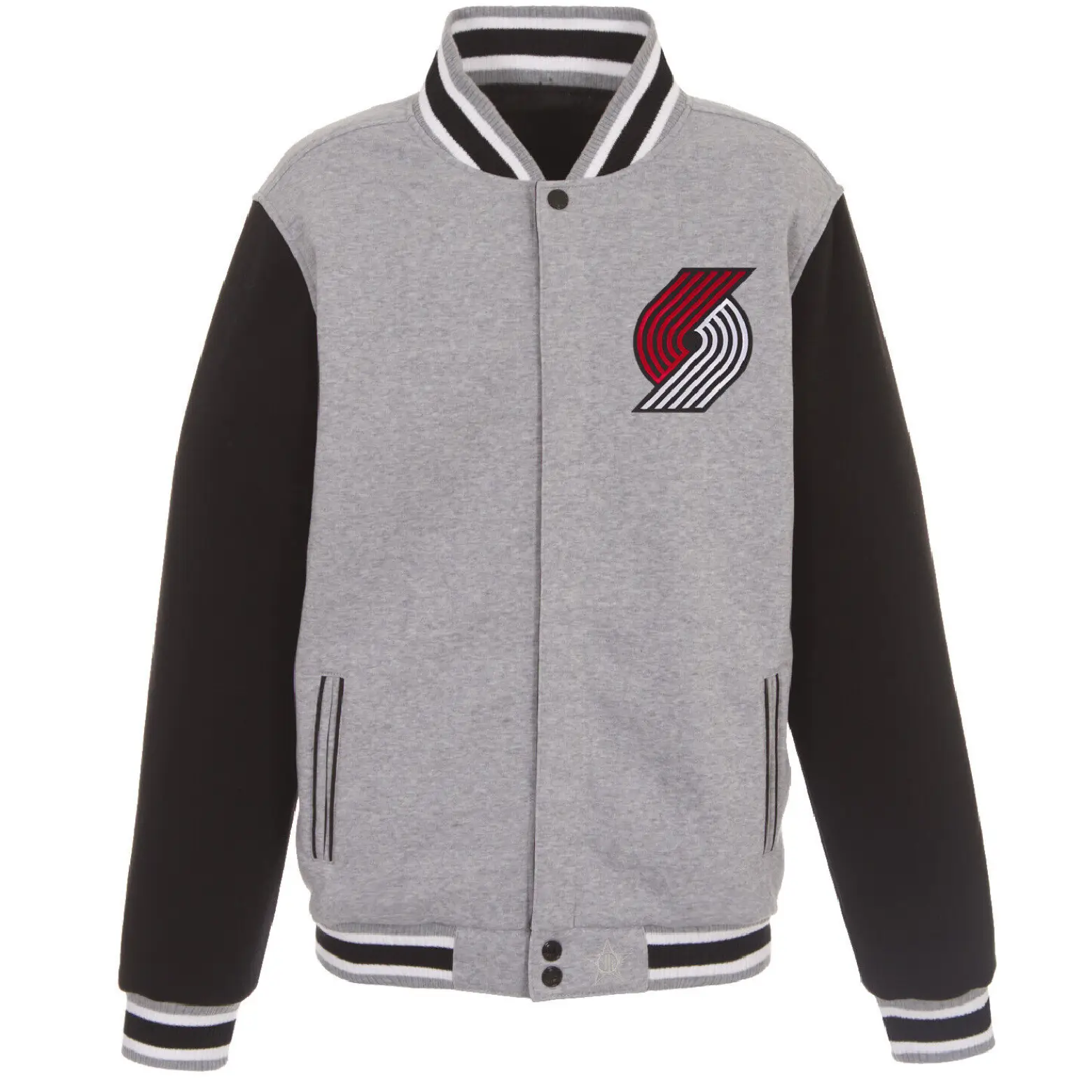 Portland-Trail-Blazers-Wool-Varsity-Jacket-Gray-Black-LeatherMoto