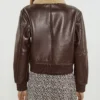 Premium Bronze Luxe Leather Bomber Jacket for Women (5)