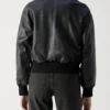 Retro Polo Black Cropped Leather Blouson Jacket – Effortless Chic (4)