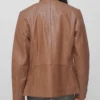 Rich Cognac Timeless Bomber Nappa Leather Jacket (2)