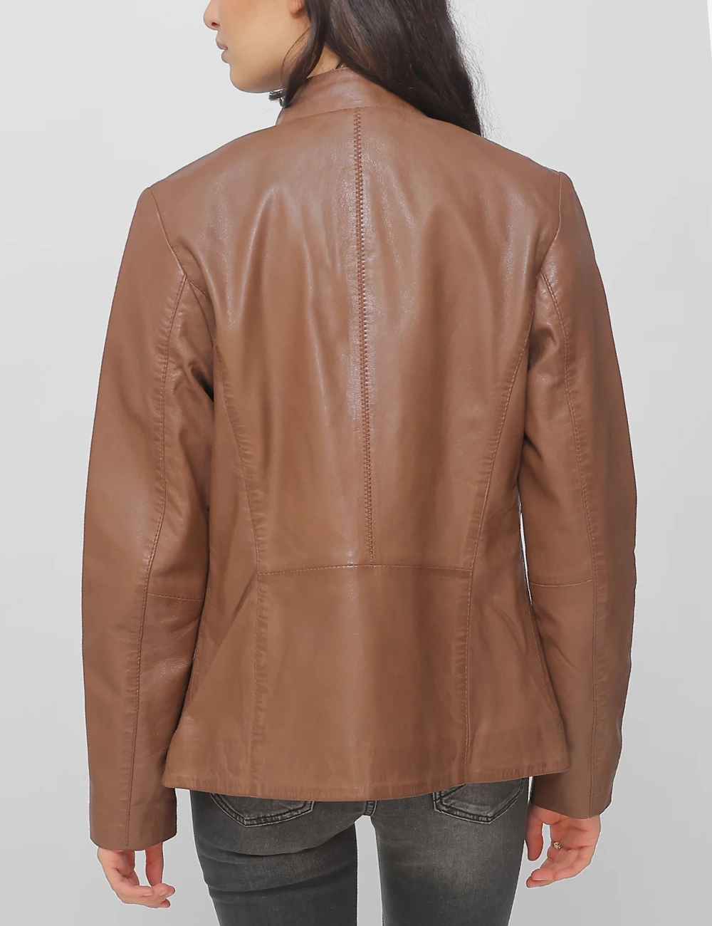 Rich Cognac Timeless Bomber Nappa Leather Jacket (2)