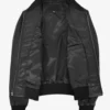 Sable Luxe Women's Black Quilted Leather Bomber Jacket (5)