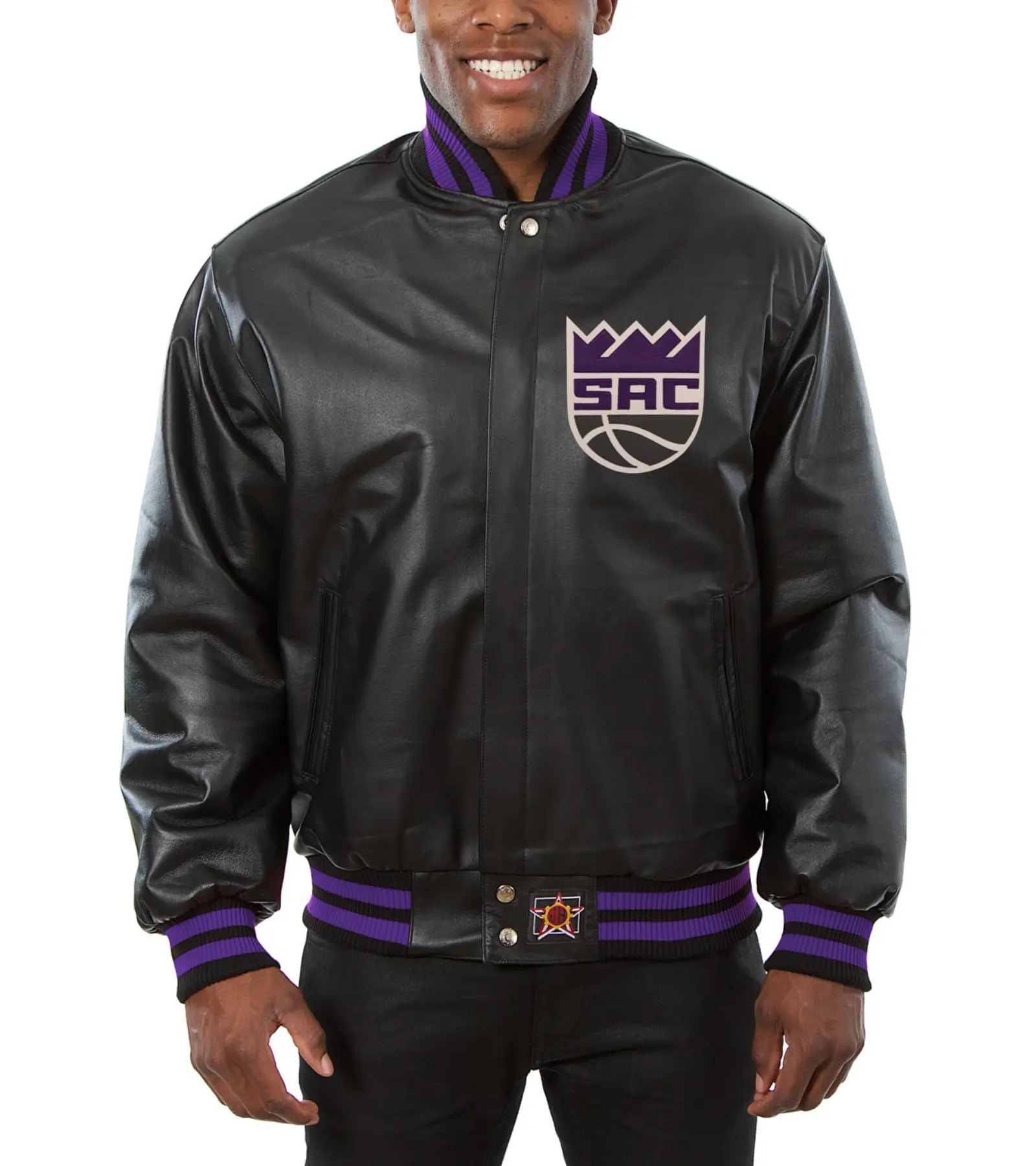 Sacramento-Kings-Domestic-Team-Black-Leather-Jacket-LeatherMoto