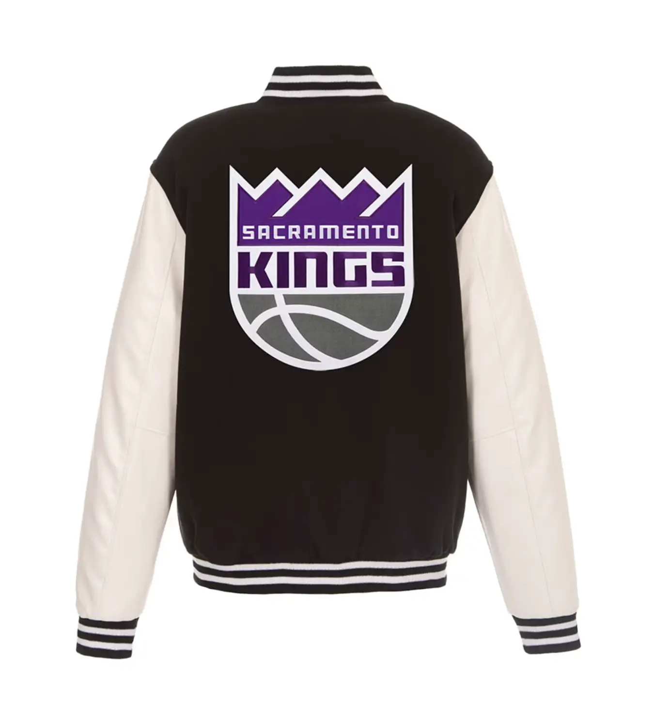 Sacramento-Kings-Reversible-Black-White-Wool-Leather-Varsity-Jacket-LeatherMoto