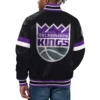 Sacramento-Kings-Starter-Home-Game-Full-Snap-Black-Satin-Varsity-Jacket-LeatherMoto