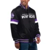 Sacramento-Kings-Starter-Home-Game-Full-Snap-Black-Satin-Varsity-Jacket-LeatherMoto