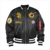 San-Diego-Padres-Bomber-Varsity-Jacket-LEATHER MOTO 1