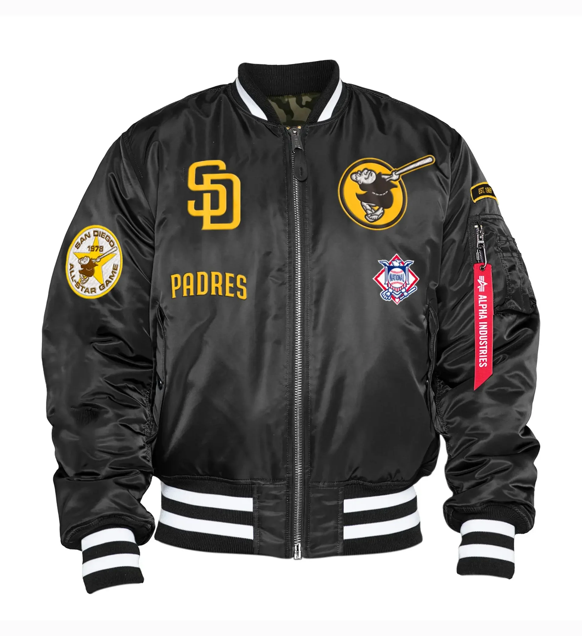 San-Diego-Padres-Bomber-Varsity-Jacket-LEATHER MOTO 1