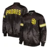 San-Diego-Padres-Satin-Brown-Varsity-Jacket-LEATHER MOTO 3