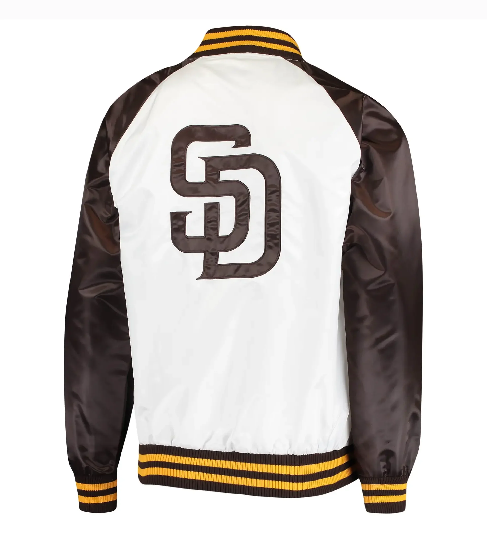 San-Diego-Padres-Satin-Varsity-Jacket-White-Brown-LEATHER MOTO 2