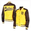 San-Diego-Padres-Starter-Gold-Satin-Varsity-Jacket-LEATHER MOTO 3