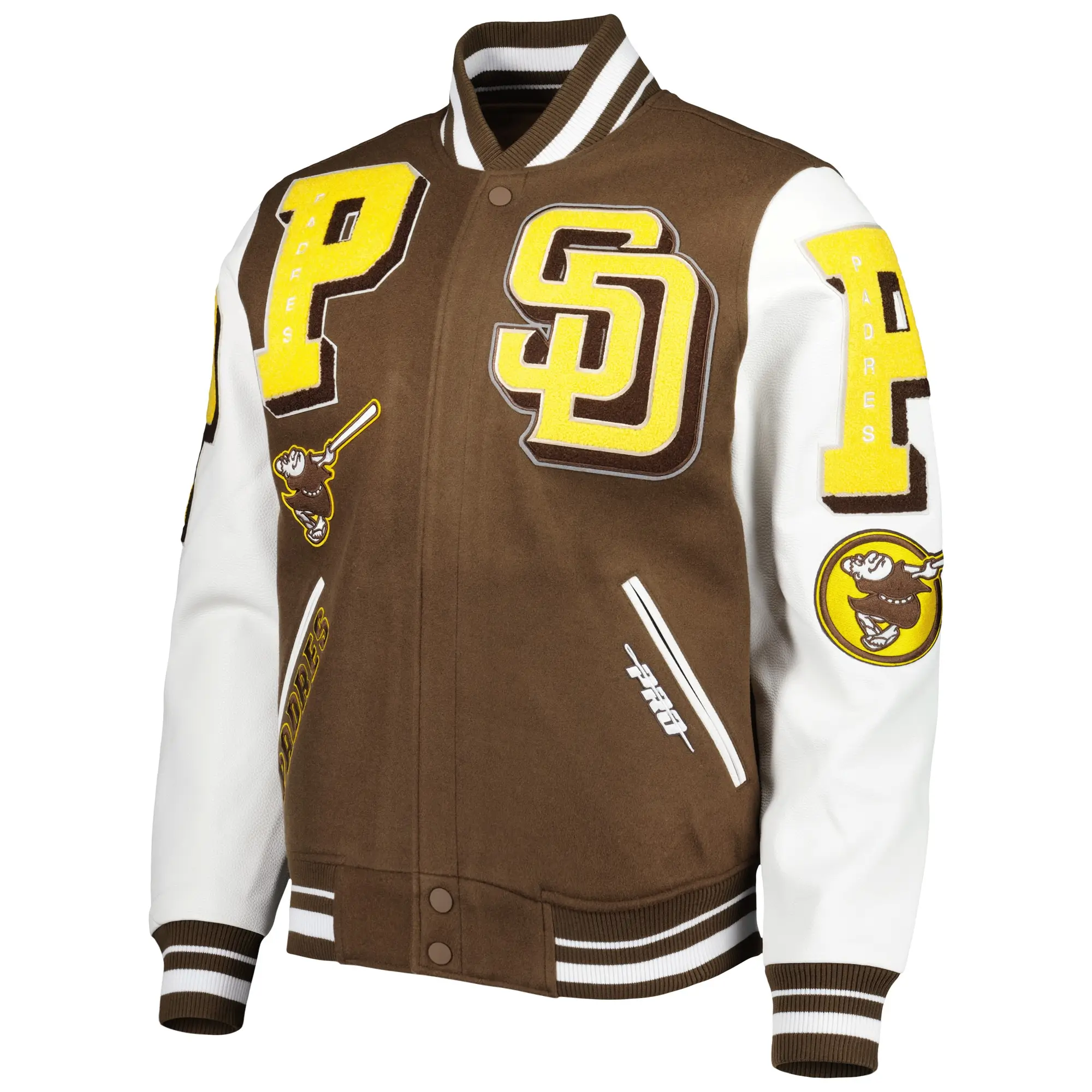 San-Diego-Padres-Varsity-Jacket-Brown-White-LEATHER MOTO 1
