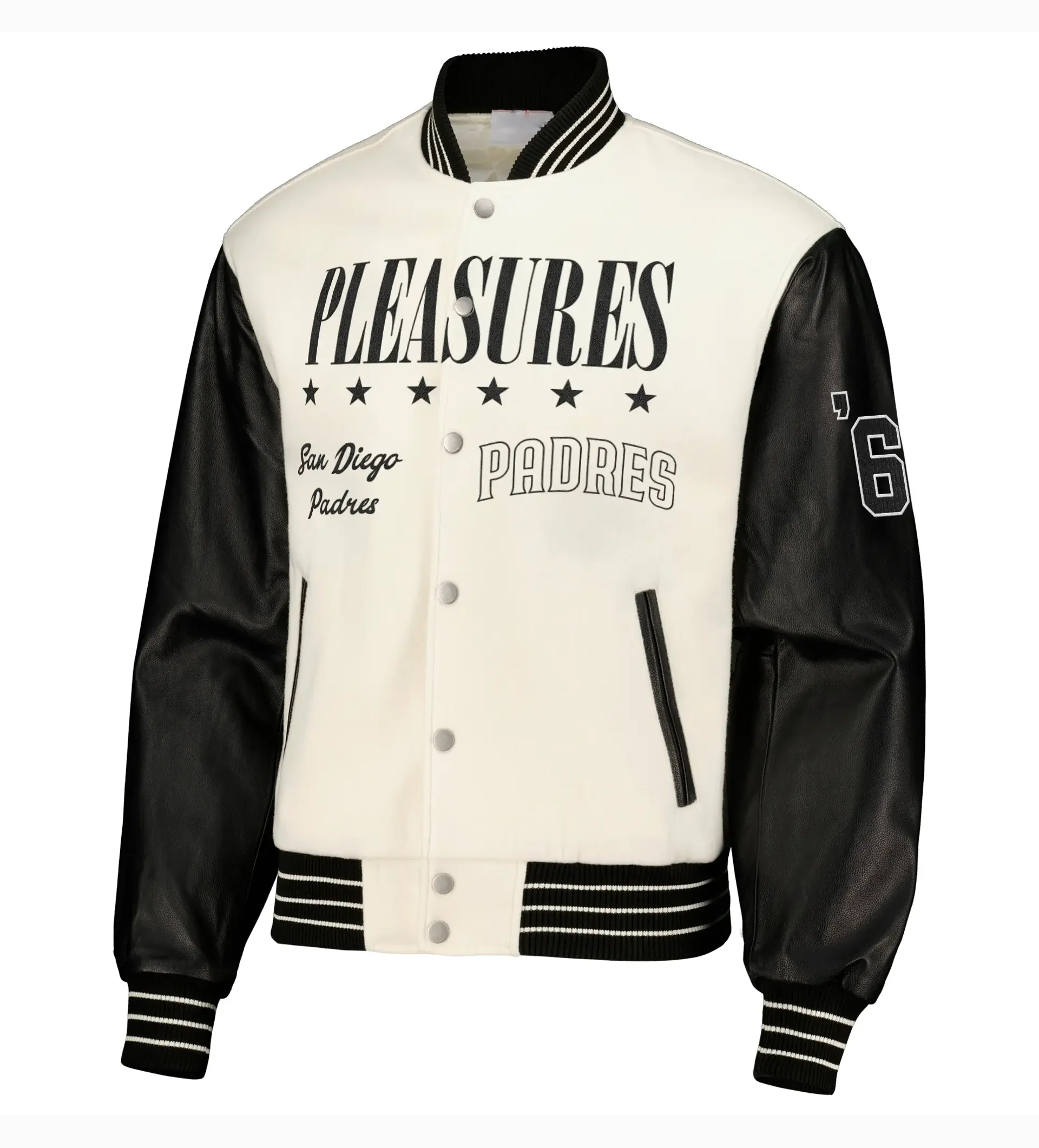 San-Diego-Padres-Varsity-Jacket-White-Black-LEATHER MOTO 1