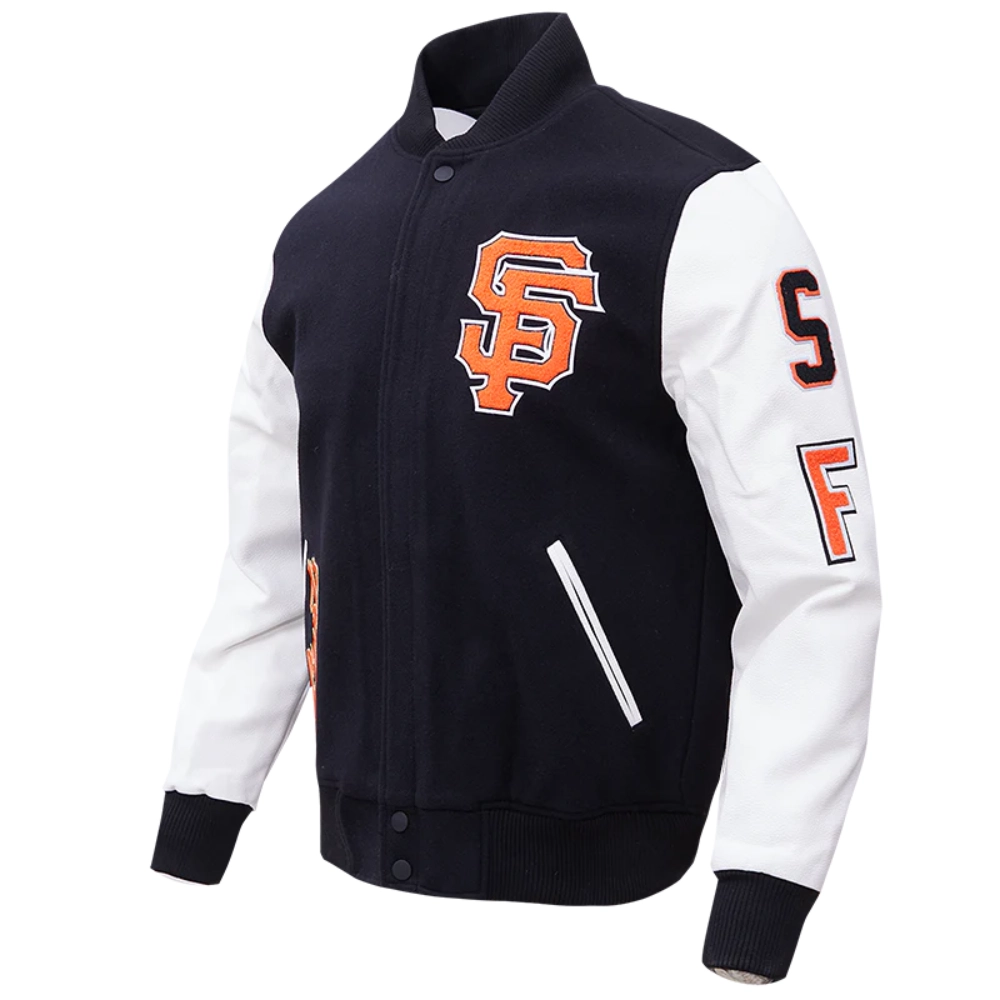 San-Francisco-Giants-Pro-Standard-Classic-Wool-Leather-Varsity-Jacket-LEATHER MOTO 1