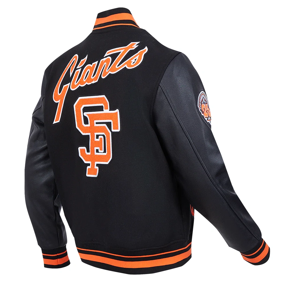 San-Francisco-Giants-Pro-Standard-Retro-Classic-Black-Varsity-Jacket-leather moto 3