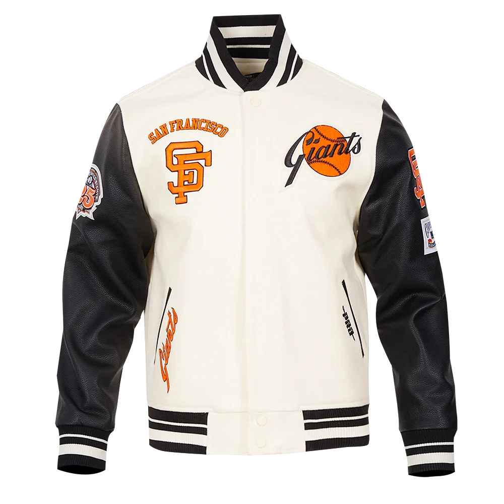 San-Francisco-Giants-Pro-Standard-Retro-Classic-White-Black-Varsity-Jacket-leather moto 2