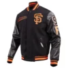 San-Francisco-Giants-Pro-Standard-Script-Tail-Black-Varsity-Jacket-leather moto 1