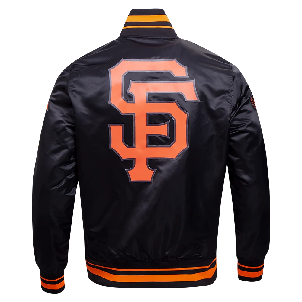 San-Francisco-Giants-Script-Tail-Black-Satin-Varsity-Jacket-leather moto 4