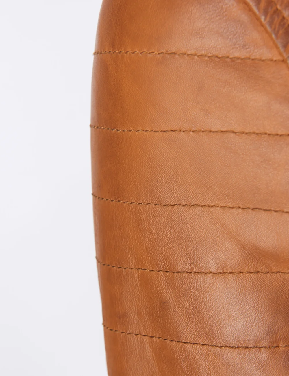 Sandy Tan Dye Leather Cafe Racer Jacket (2)