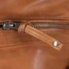 Sandy Tan Dye Leather Cafe Racer Jacket (3)