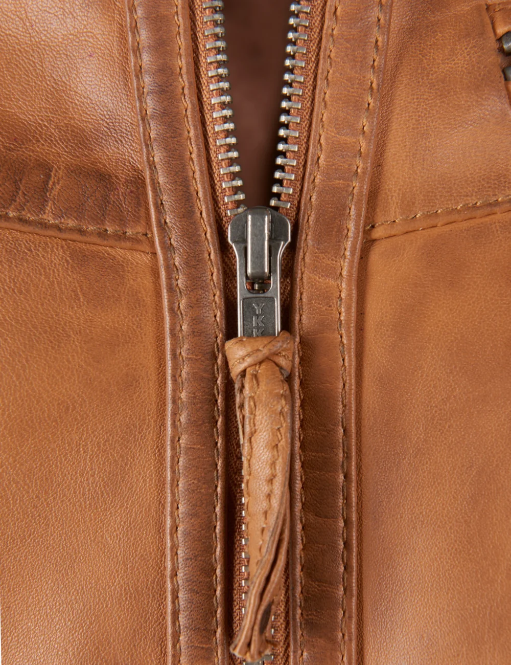 Sandy Tan Dye Leather Cafe Racer Jacket (4)