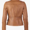 Sandy Tan Dye Leather Cafe Racer Jacket (5)