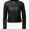 Signature Black Leather Jacket – Effortless Elegance