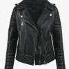 Silver Strike Women's Black Leather Jacket - Image 3