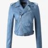 Skybound Slim Blue Biker Style Jacket – Chic Real Leather Design (3)