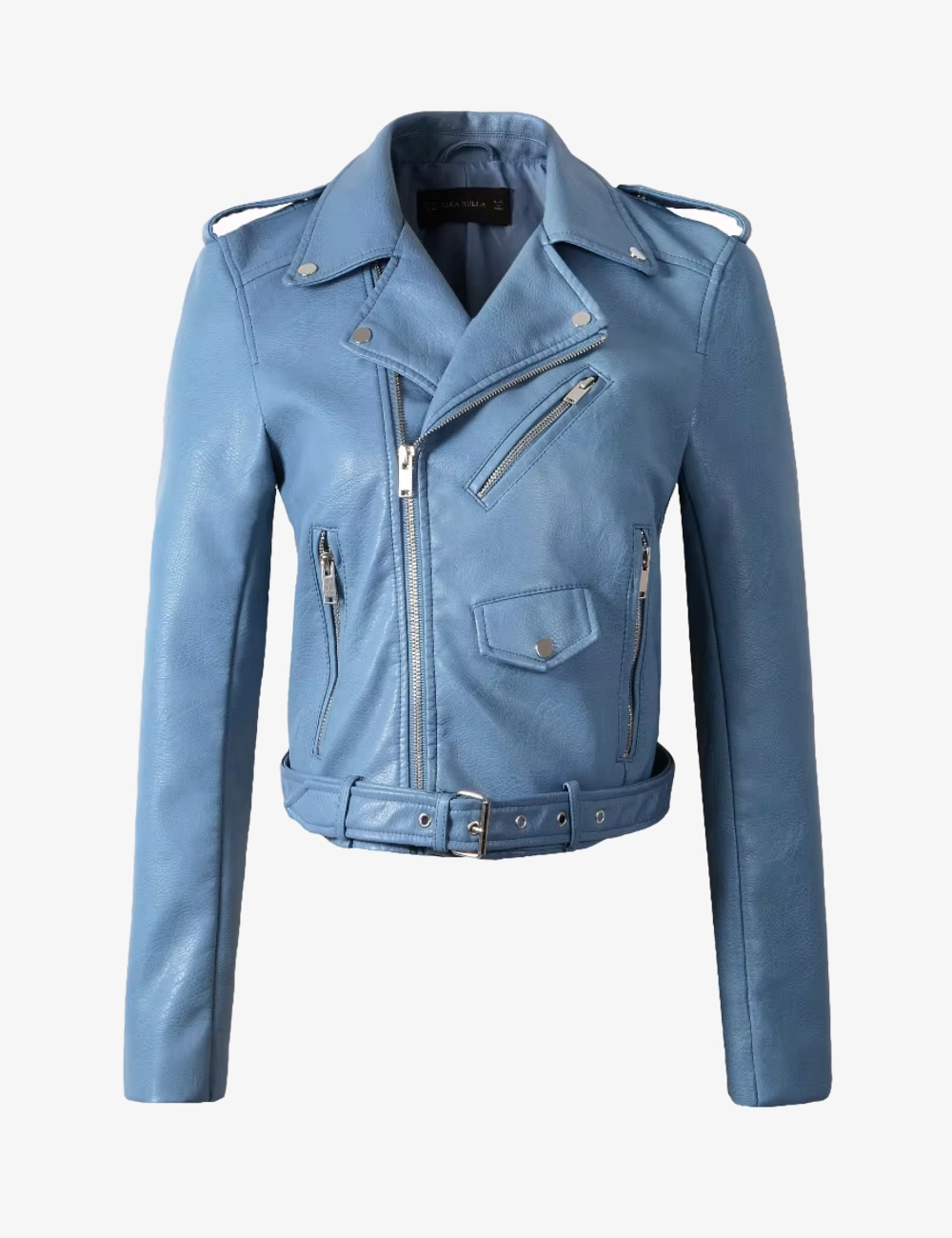 Skybound Slim Blue Biker Style Jacket – Chic Real Leather Design (3)
