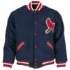 St.-Louis-Cardinals-1950-Authentic-Blue-Varsity-Jacket-LEATHER MOTO 1