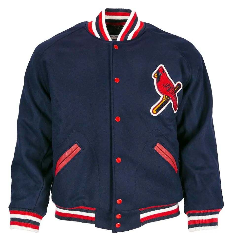 St.-Louis-Cardinals-1950-Authentic-Blue-Varsity-Jacket-LEATHER MOTO 1