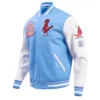 St.-Louis-Cardinals-Logo-Pro-Standard-Retro-Classic-Blue-White-Varsity-Jacket-LEATHER MOTO 1