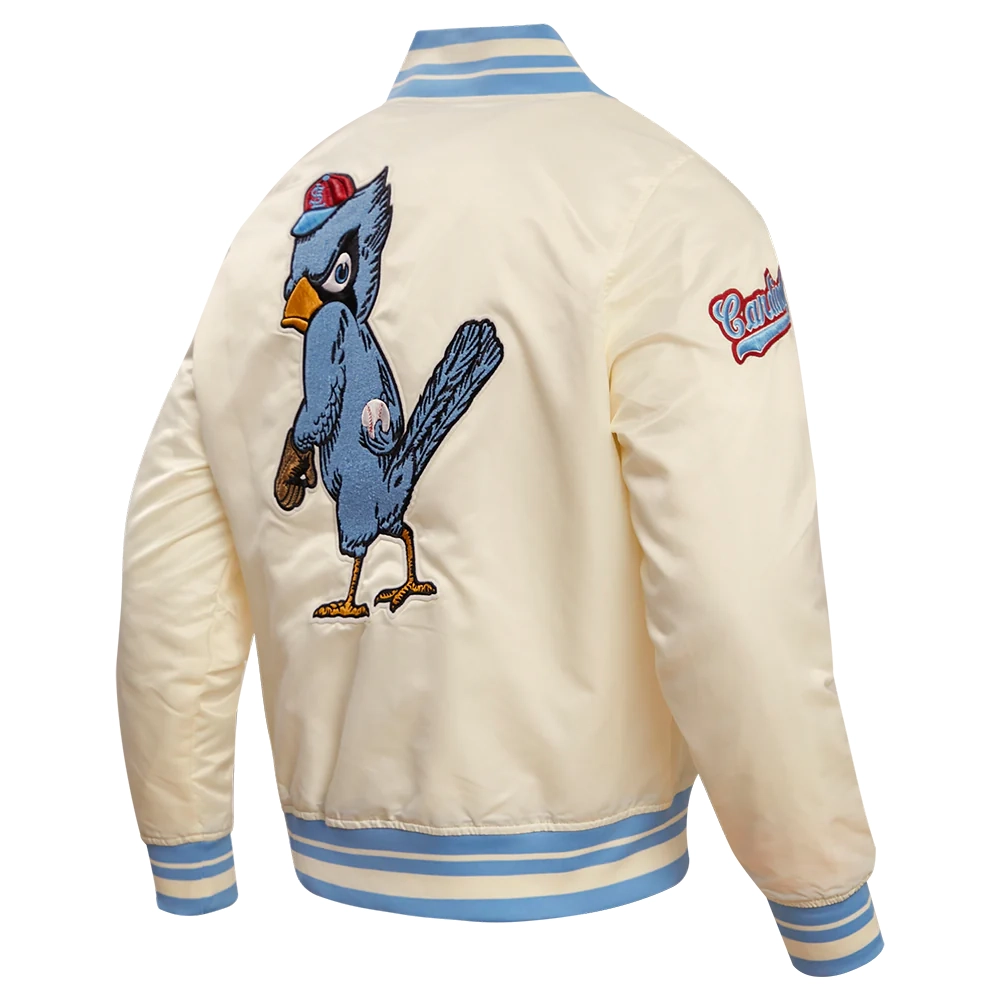 St.-Louis-Cardinals-Pro-Standard-Retro-Classic-White-Satin-Varsity-Jacket-LEATHER MOTO 3