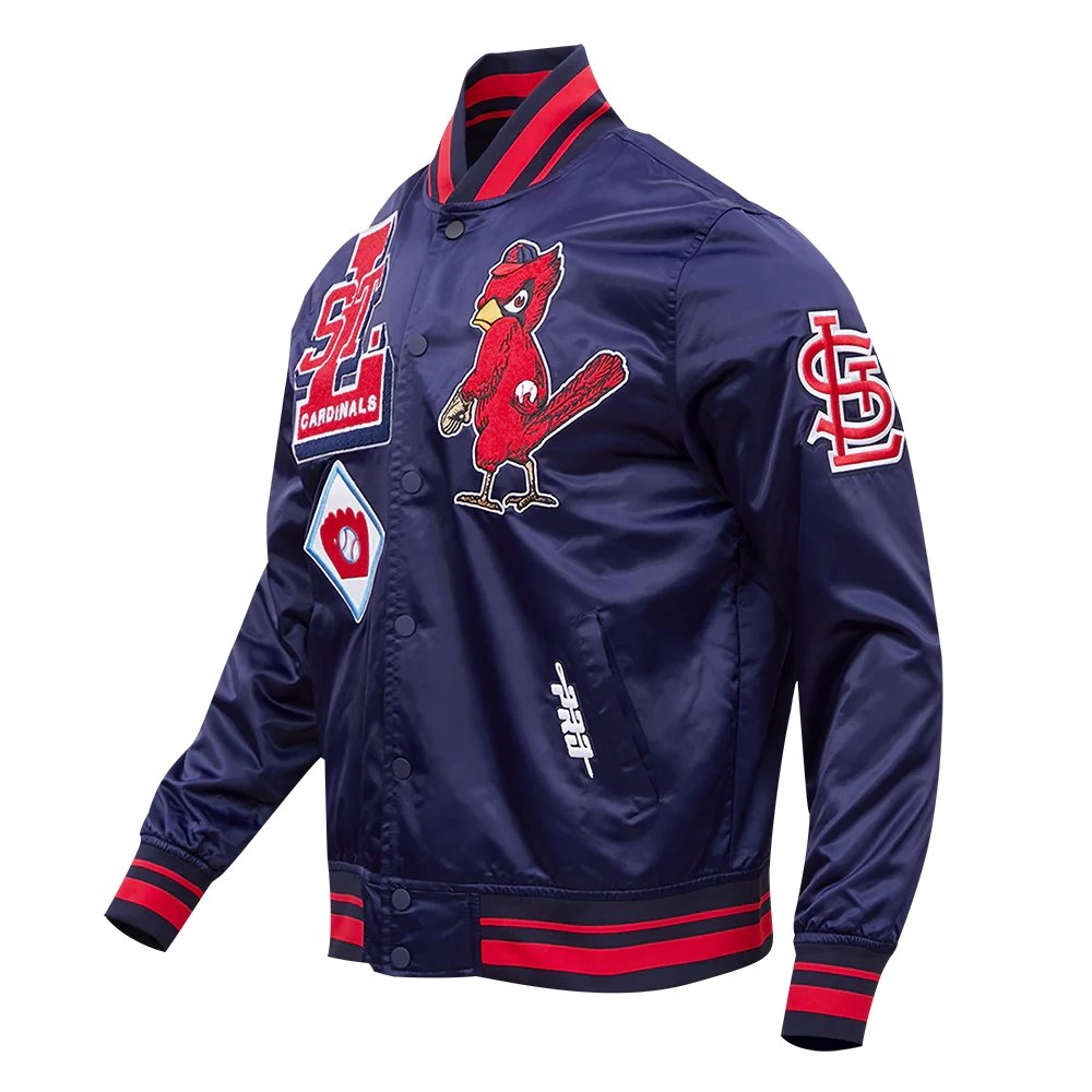 St.-Louis-Cardinals-Pro-Standard-Retro-Mashup-Navy-Satin-Varsity-Jacket-LEATHER MOTO 1