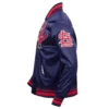 St.-Louis-Cardinals-Pro-Standard-Retro-Mashup-Navy-Satin-Varsity-Jacket-LEATHER MOTO 3