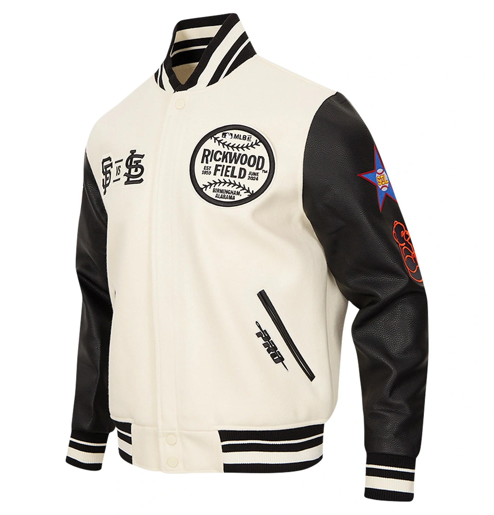 St.-Louis-Cardinals-Pro-Standard-Rickwood-Classic-Varsity-Jacket-LEATHER MOTO 1
