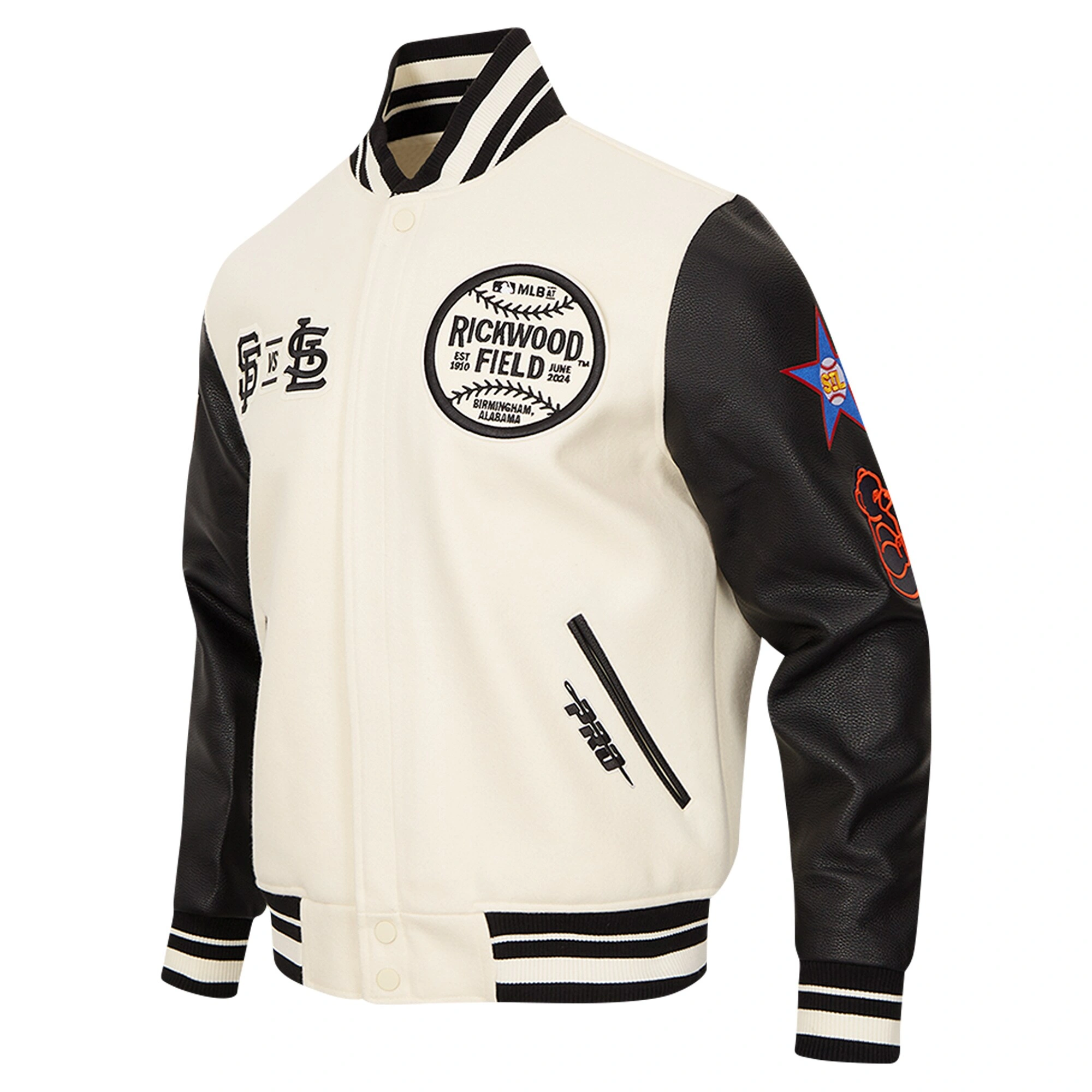 St.-Louis-Cardinals-Pro-Standard-Rickwood-Classic-Varsity-Jacket-LEATHER MOTO 1