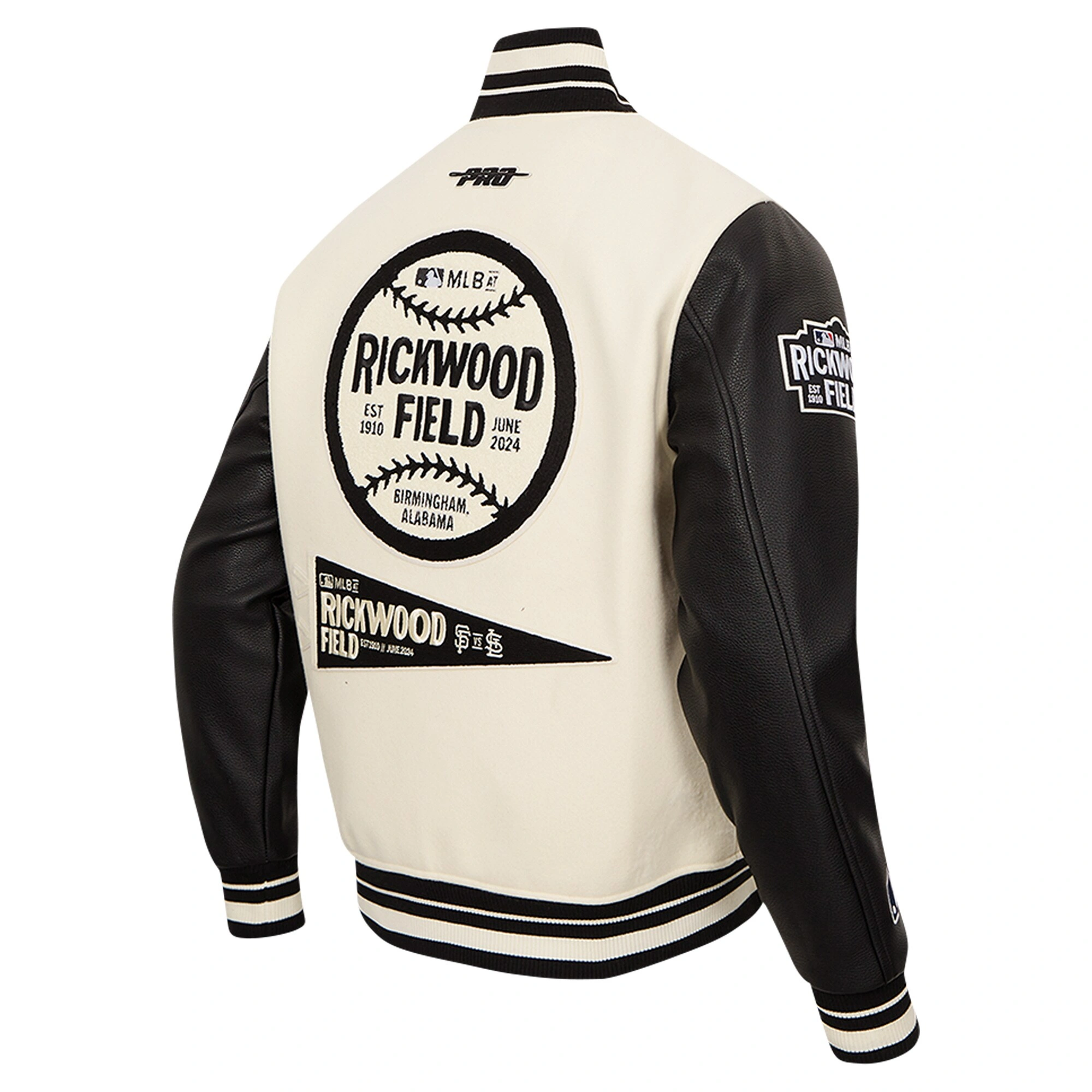 St.-Louis-Cardinals-Pro-Standard-Rickwood-Classic-Varsity-Jacket-LEATHER MOTO 3