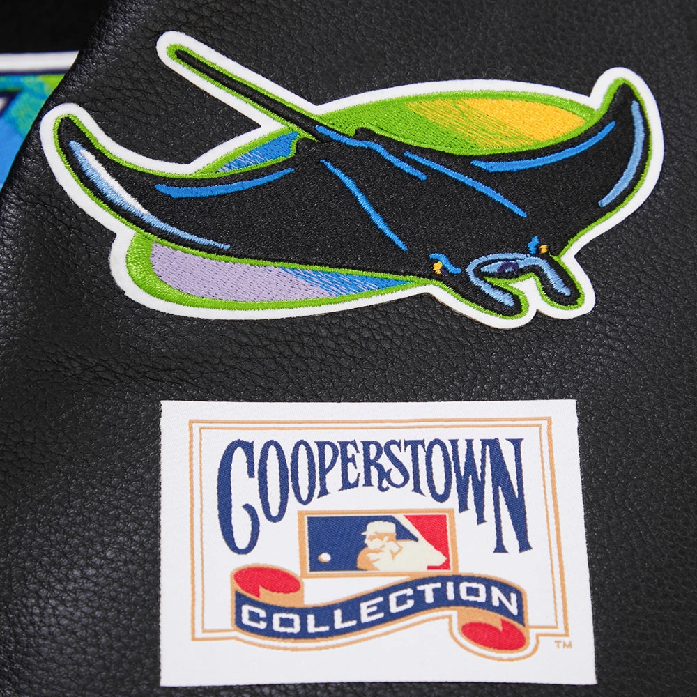 Tampa-Bay-Rays-Pro-Standard-Black-Wool-Leather-Varsity-Jacket-6-1