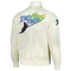 Tampa-Bay-Rays-Pro-Standard-Cooperstown-Pinstripe-Full-Snap-Satin-Varsity-Jacket-leather moto 2
