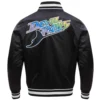 Tampa-Bay-Rays-Pro-Standard-Satin-Varsity-Black-Jacket-leather moto 2