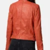 Tazzio Vibrant Orange Leather Jacket – Bold & Stylish (3)