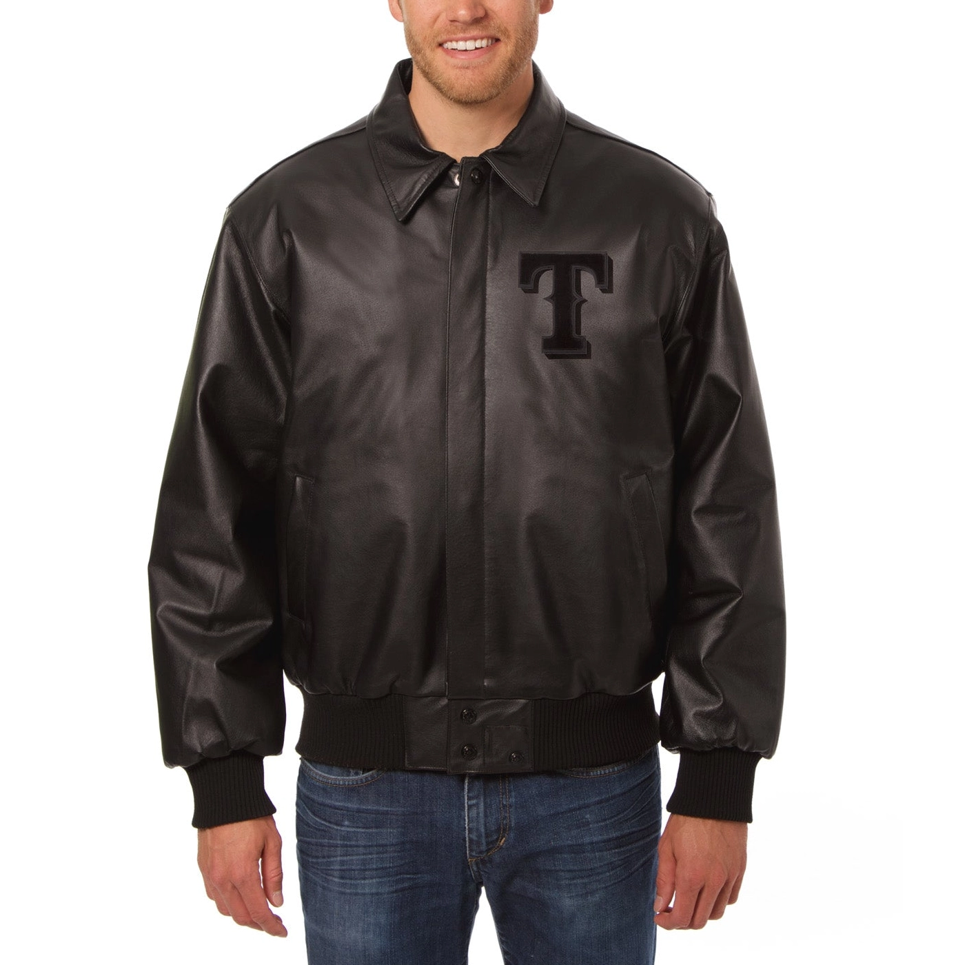 Texas-Rangers-Classic-Rib-Knitted-Leather-Varsity-Jacket-1