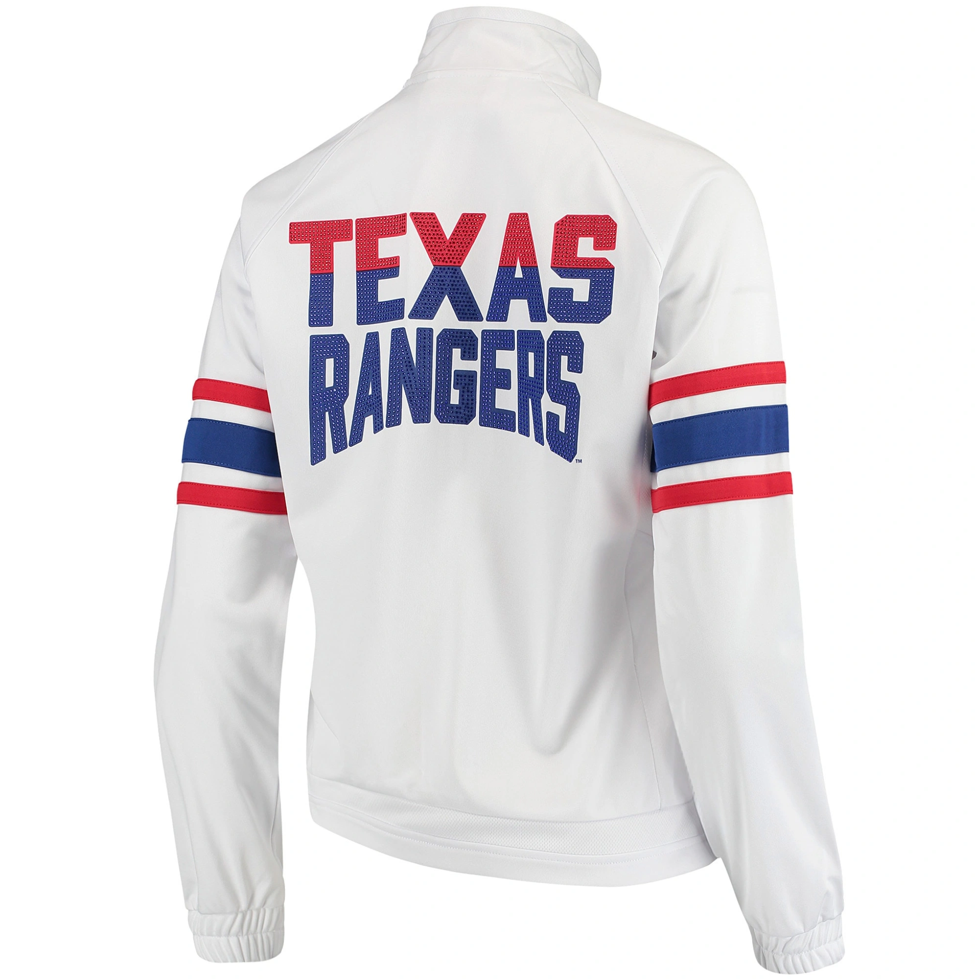 Texas-Rangers-G-III-4Her-by-Carl-Banks-White-Game-Full-Zip-Track-Varsity-Jacket-leather moto 2