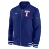 Texas-Rangers-Royal-Authentic-Full-Zip-Bomber-Varsity-Jacket-leather moto 1