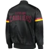 The Champ Starter Cleveland Cavaliers Full Black Satin Varsity Jacket - Image 2